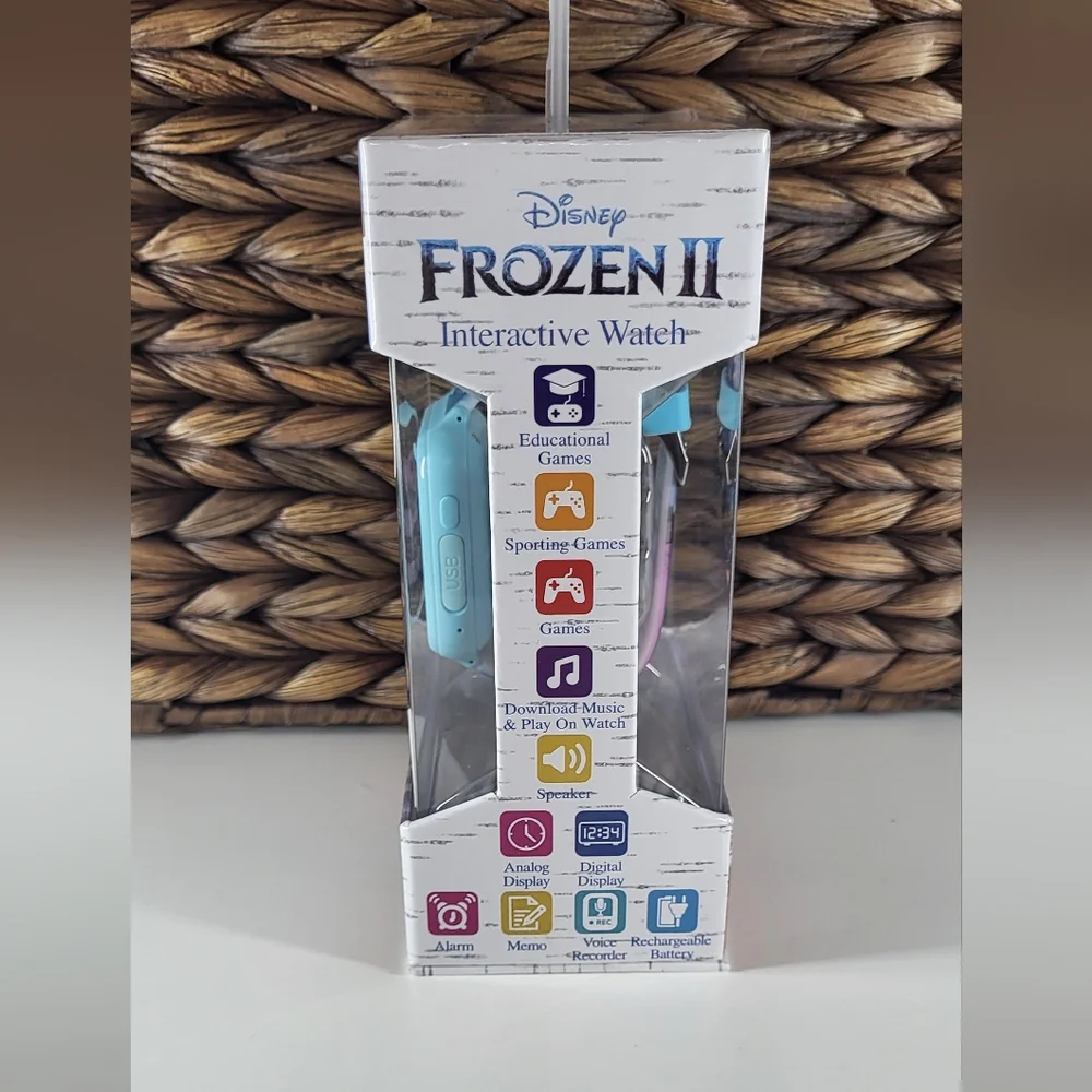Disney Frozen II NIB Kids Blue Touch Screen Interactive Smart Watch 42mm Ages 6+